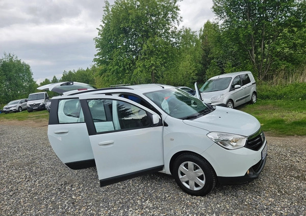 Dacia Lodgy cena 27900 przebieg: 175643, rok produkcji 2016 z Zielona Góra małe 781